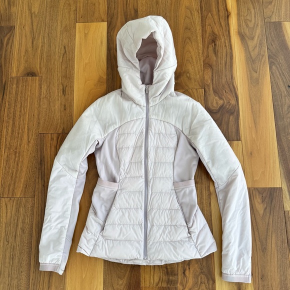 Lululemon Down For It All Jacket in Porcelain Pink size 6 - Picture 13 of 15